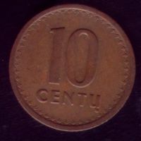 10 центов 1991 год Литва
