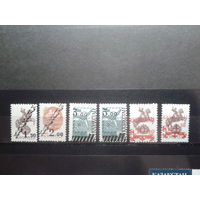 Казахстан 1992-3 Надпечатки на марках СССР полная серия