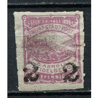 Германия - Гейдельберг - Местные марки - 1887 - Надпечатка (черн.) нового номинала 2 на 3Pf - [Mi.43iiiaB] - 1 марка. MH.  (Лот 94CS)