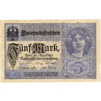 Германия, 5 марок, 1917 г. *