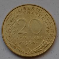 Франция, 20 сантимов 1964 г.