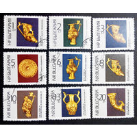 Болгария 1966 г. Античные Золотые изделия. Культура. Искусство, полная серия из 9 марок #0013-И1P3