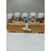 Коллекционные фигурки кота (кошки, котенка). Набор наперстков