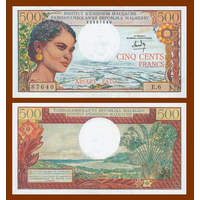 [КОПИЯ] Мадагаскар 500 франков 1966 с водяным знаком