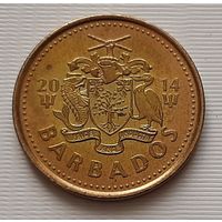 5 центов 2014 г. Барбадос