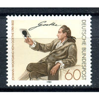 Германия (ФРГ) - 1982г. - 150 лет со дня смерти Иоганна Гёте - полная серия, MNH с отпечатком [Mi 1121] - 1 марка