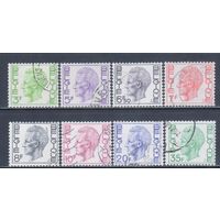 [1692] Бельгия 1971-80. Король Бодуэн. Гашеные марки.