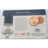 Австралия 25 центов, 2017 Легенды АНЗАК - Медали почета. Крест Георга