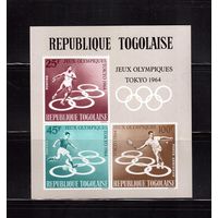Того-1964,(Мих.Бл15) * (подмят угол), Спорт,ОИ-1964