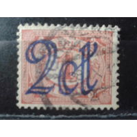 Нидерланды 1923 Надпечатка 2с на 1с