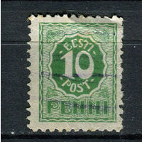 Эстония - 1919 - Цифры 10P - [Mi.7] - 1 марка. Гашеная.  (Лот 93BS)