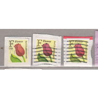 Цветы тюльпаны Флора  США  лот 1069 цена за 1 марку вырезки
