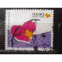 Израиль 1989 Заштопанное сердце Михель-4,0 евро гаш