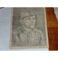 Портрет бывалого солдата 1945 г".Уже в берлине"