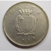 Мальта 25 центов 1998 г