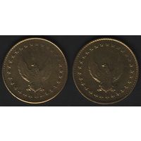 Eurocoin London. (орел) -- (орел) (28,55)желт. (f0