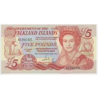 Фолклендские острова (Falkland Islands) P12 1983г. 5 Pounds