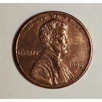 США. 1 цент 1999 г. "D"