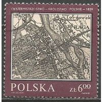 Польша. Исторические карты. 1982г. Mi#2845.