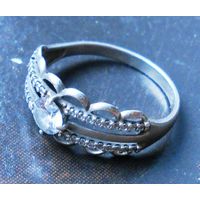 Кольцо, серебро с камнем 19
