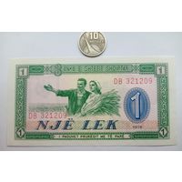 Werty71 Албания 1 лек 1976 UNC банкнота