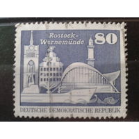 ГДР 1974 Стандарт, соц. строительство Большой формат Михель-1,5 евро гаш