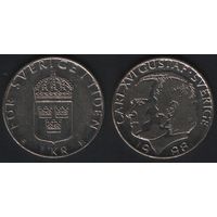 Швеция km852a 1 крона 1998 год B (f