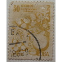 Куба марка 1982 г. Кубинский экспорт. Апельсины