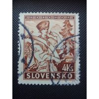 Словакия. Лесоруб. 1939г. гашеная