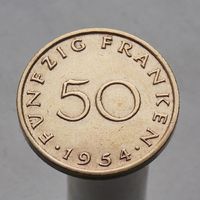 Саар 50 франков 1954