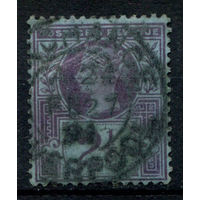 Великобритания - 1887/92г. - королева Виктория, 2 1/2 P - 1 марка - гашёная. Без МЦ!