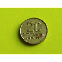Литва. 20 центов 2007.