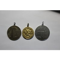 Спортивные медали СССР, алюминий.