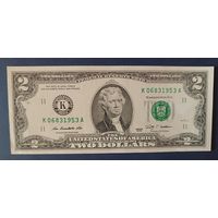 США.2 доллара 2009г.K