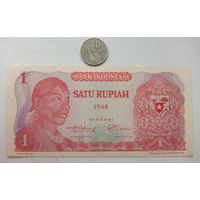 Werty71 Индонезия 1 Рупия 1968 UNC банкнота