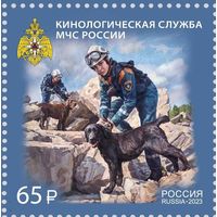 Россия-2023-3176 Кинологическая служба. Фауна: собаки. УНИФОРМА **