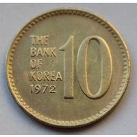 Южная Корея 10 вон, 1972 г.