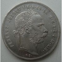Венгрия 1 форинт, 1879 серебро