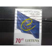 Литва 1999 50 лет Евросоюзу, флаг