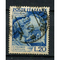 Италия - 1949 - Поэт древнего Рима Гай Валерий Катулл - [Mi. 786] - полная серия - 1 марка. Гашеная.  (Лот 79AC)