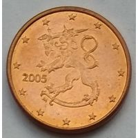 Финляндия 1 евроцент 2005 г.