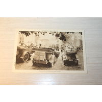 Почтовая карточка-открытое письмо, до 1917 года,штабные автомобили в районе Брест-Литовска.