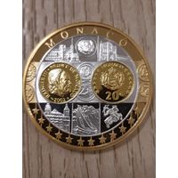 20 евро 2002 Монако Серебро