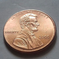 1 цент США 2000, 2000 D, AU