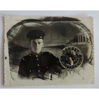 Фото солдата "Привет из Забайкалья" 1954г. Размер 8.8-11.5 см.
