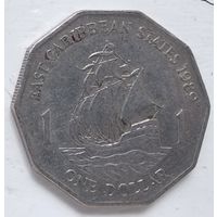 Восточные Карибы 1 доллар, 1989 5-8-16