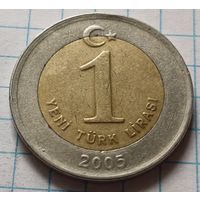 Турция 1 новая лира, 2005     ( 1-2-4 )