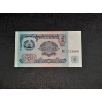 5 рублей 1994 года. Таджикистан. UNC