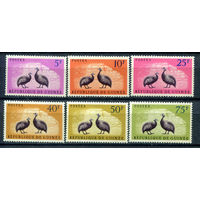 Гвинея - 1961г. - Цесарки - полная серия, MNH [Mi 80-85] - 6 марок