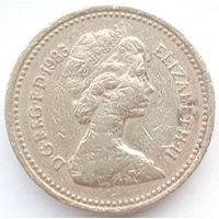 Великобритания 1 фунт, 1983 (4-2-8)